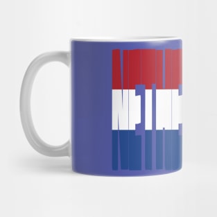 Netherlands flag stencil Mug